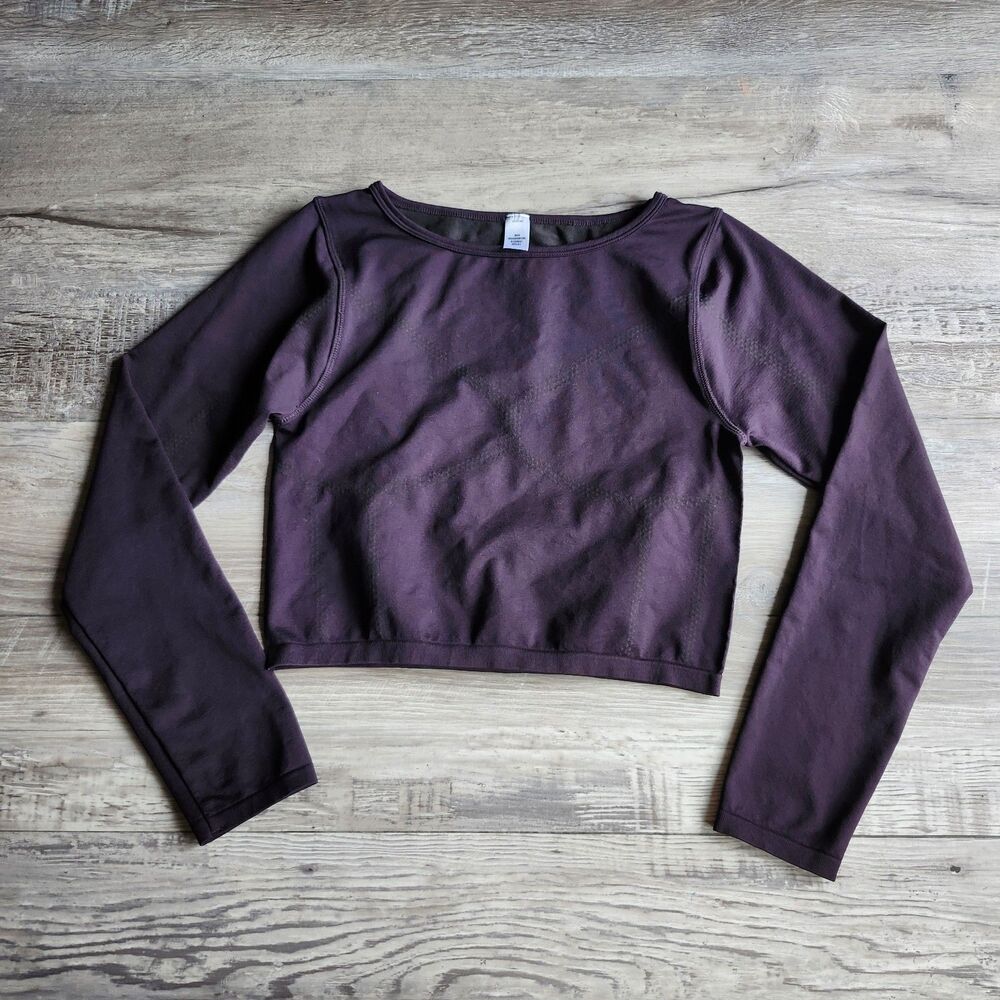 (M) Zella cropped long sleeve